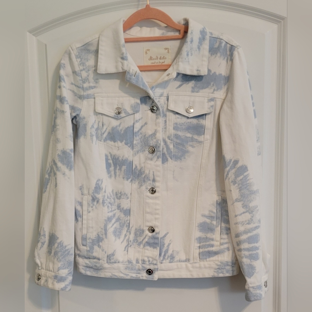Altar'd State Tie Dye Denim Jacket Small.